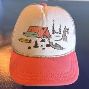 Patagonia Kids Trucker Hat Camping Surf Graphic Snapback Mesh Cap